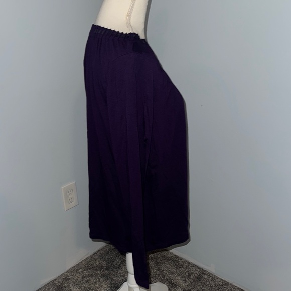 Talbots Purple long sleeve top size large - Picture 4 of 7